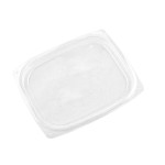 PLA rectangular deli lid (fits 8 - 16oz deli)